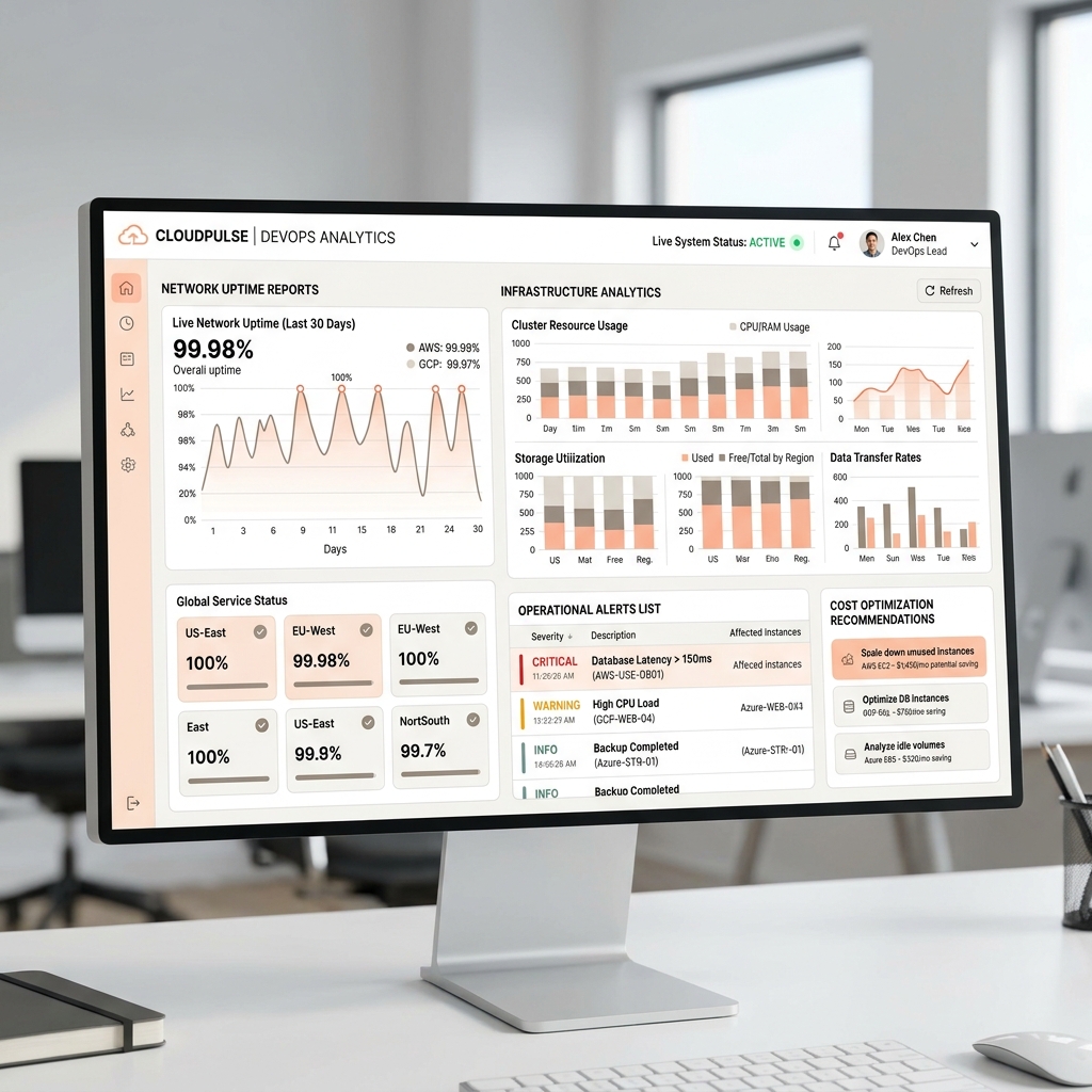 Cloud DevOps Metrics Dashboard