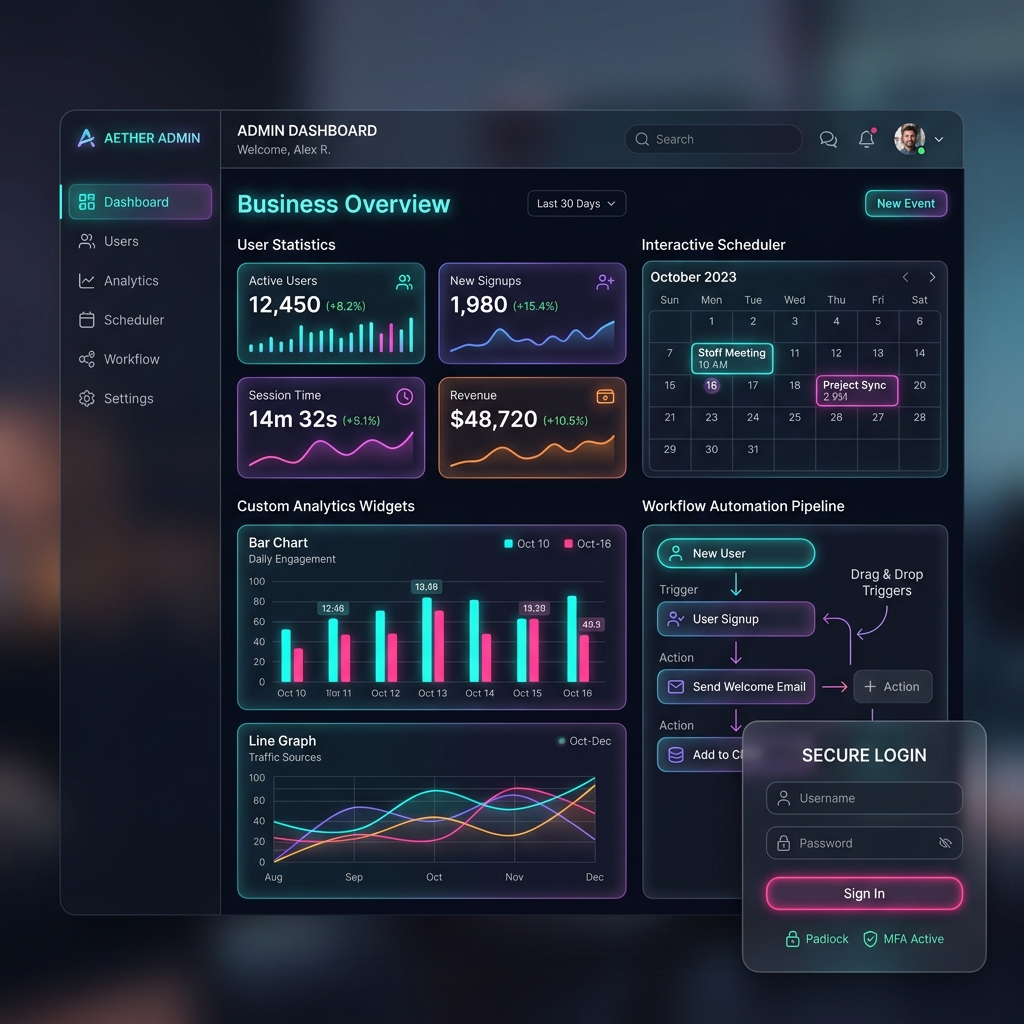 Web Application Portal Interface